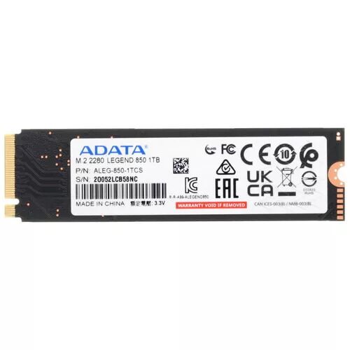 1000 ГБ M.2 NVMe накопитель ADATA LEGEND 850  [ALEG-850-1TCS]