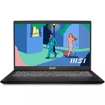 MSI Modern 15 B12M-215XRU Intel Core i3 1215U 1200MHz/15.6/1920x1080/8GB/256GB SSD/DVD нет/Intel Iris Xe Graphics/Wi-Fi/Bluetooth/Без ОС (9S7-15H112-215) Black