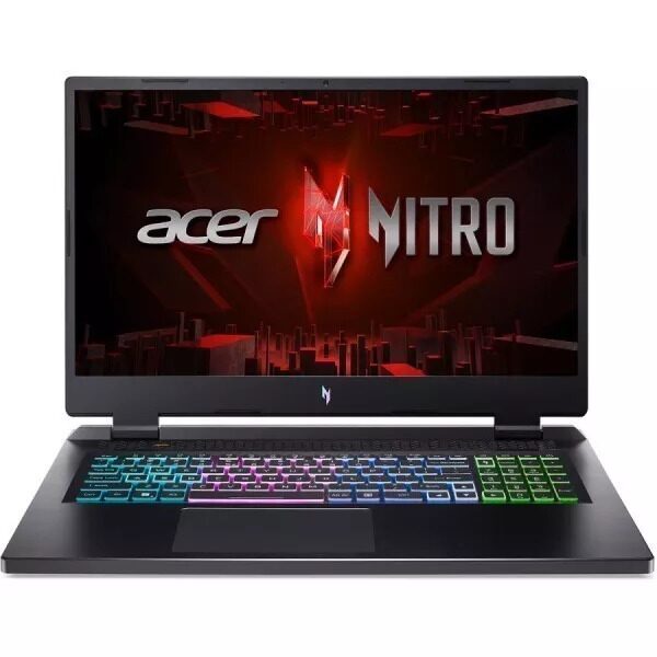 Acer Nitro 17 AN17-41-R9WD AMD Ryzen 7 7840H 3800 MHz/17.3/2560x1440/16GB/1024GB SSD/NVIDIA GeForce RTX 4050 6GB/Wi-Fi/Bluetooth/Без ОС (NH.QKLCD.002) Black