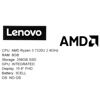 15.6 Ноутбук Lenovo IdeaPad Slim 3 15AMN8 серый [82XQ00B5PS]