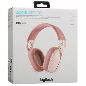 Беспроводные наушники Logitech Zone Vibe 100 Rose розовый [981-001224]