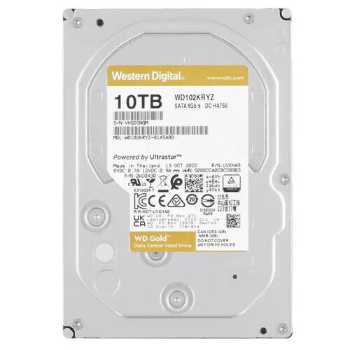 10 ТБ Жесткий диск WD Gold [WD102KRYZ]