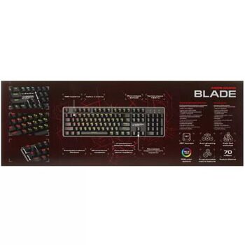 Клавиатура проводная ARDOR GAMING Blade [AG-FL-B104Red-B]