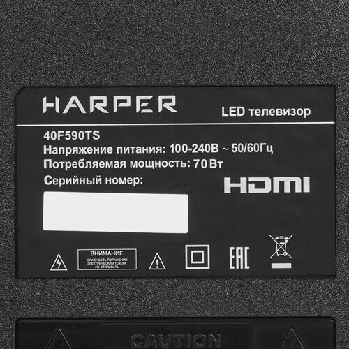 40(101см)LED-телевизорHarper40F590TSчерный_7_9207651