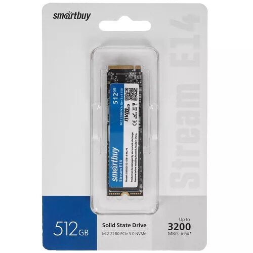 512 ГБ M.2 NVMe накопитель Smartbuy Stream E14  [SBSSD512-STE14-M2P3]