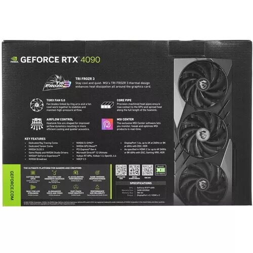 ВидеокартаMSIGeForceRTX4090GAMINGXSLIM[GeForceRTX4090GAMINGXSLIM24G]_7_5434155