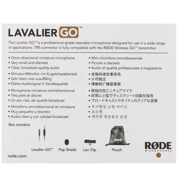 Микрофон RODE Lavalier GO черный