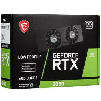 Видеокарта MSI Geforce RTX 3050 LP OC [GeForce RTX 3050 LP 6G OC]