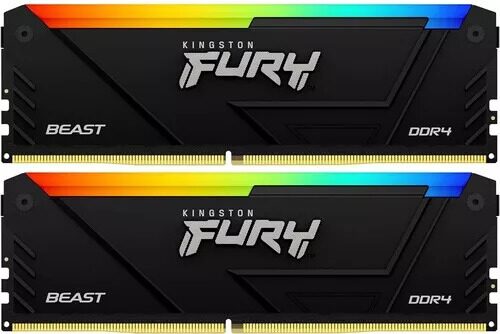 Оперативная память Kingston FURY Beast Black RGB [KF432C16BB2AK2/32] 32 ГБ