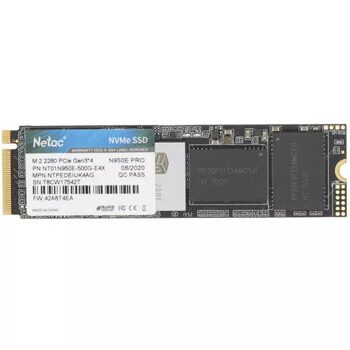 500 ГБ M.2 NVMe накопитель Netac N950E Pro  [NT01N950E-500G-E4X]