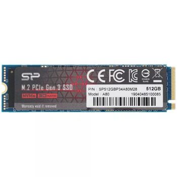 512 ГБ M.2 NVMe накопитель Silicon Power P34A80  [SP512GBP34A80M28]