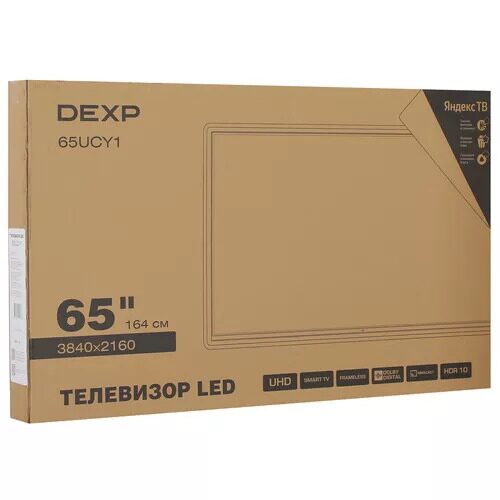 65(164см)LED-телевизорDEXP65UCY1черный_2_5401407