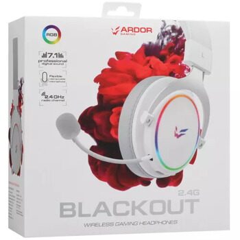 Беспроводные/проводные наушники ARDOR GAMING Blackout 2.4G белый