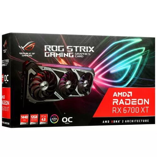 ВидеокартаASUSAMDRadeonRX6700XTROGStrixOCEdition[ROG-STRIX-RX6700XT-O12G-GAMING]_4_4797366