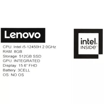 15.6 Ноутбук Lenovo IdeaPad Slim 3 15IAH8 серый [83ER007PRK]