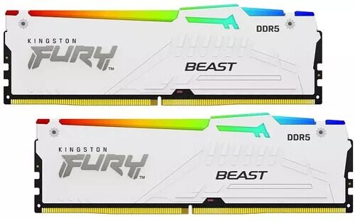 Оперативная память Kingston FURY Beast White RGB [KF560C30BWEAK2-32] 32 ГБ