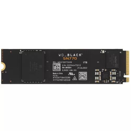 1000 ГБ M.2 NVMe накопитель WD Black SN770  [WDS100T3X0E]