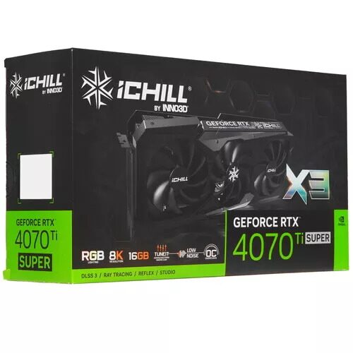 ВидеокартаINNO3DGeForceRTX4070TiSUPERICHILLX3[C407TS3-166XX-186148H]_11_5490123