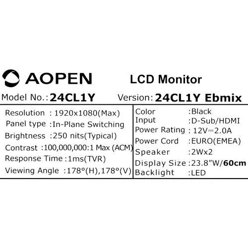 238МониторAOpen24CL1YEbmixчерный_6_5456215
