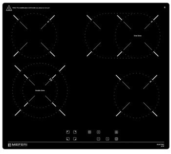 Электрическая варочная поверхность Meferi MEH604BK ULTRA