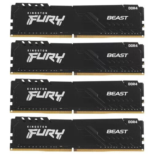 Оперативная память Kingston FURY Beast Black [KF436C18BBK4/64] 64 ГБ