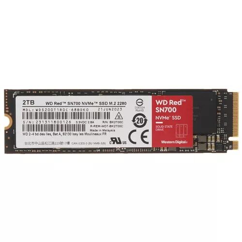 2000 ГБ M.2 NVMe накопитель WD Red SN700  [WDS200T1R0C]