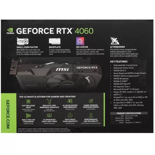 ВидеокартаMSIGeForceRTX4060AEROITXOC[RTX4060AEROITX8GOC]_9_5460269