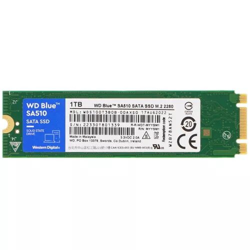 1000 ГБ M.2 SATA накопитель WD Blue SA510  [WDS100T3B0B]