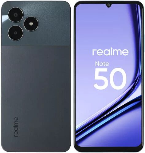 6.74 Смартфон realme Note 50 128 ГБ черный [631011001652]