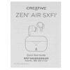 Наушники TWS Creative Zen Air SXFI белый