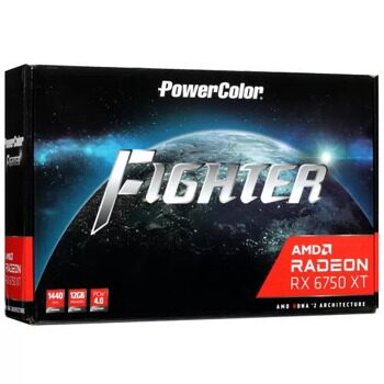 Видеокарта PowerColor AMD Radeon RX 6750 XT Fighter [AXRX 6750 XT 12GBD6-3DH]