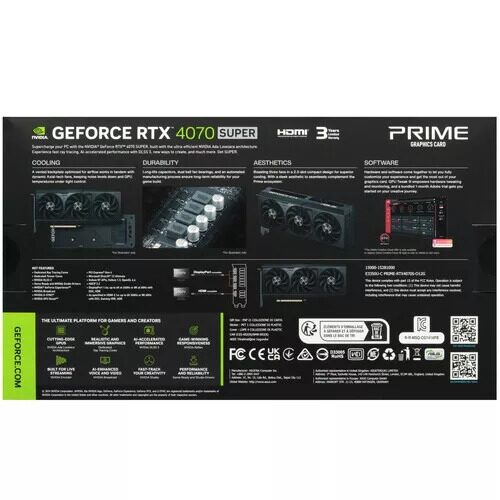 ВидеокартаASUSGeForceRTX4070SUPERPRIMEOCEdition[PRIME-RTX4070S-O12G]_8_5495722