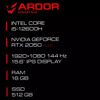 15.6 Ноутбук ARDOR GAMING NEO N15-I5ND400 черный [N15-I5ND400]