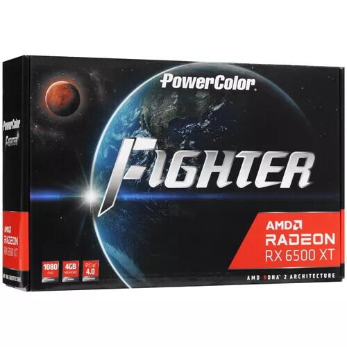 ВидеокартаPowerColorAMDRadeonRX6500XTFighter[AXRX6500XT4GBD6-DHOC]_5_5005115