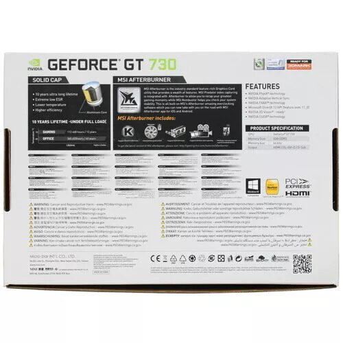 ВидеокартаMSIGeForceGT730[N730K-4GD3OCV1]_7_4830213