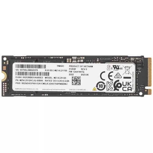 512 ГБ M.2 NVMe накопитель Samsung PM9A1  [MZVL2512HCJQ-00B00]