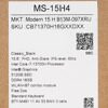 15.6 Ноутбук MSI Modern 15 H B13M-097XRU черный [9S7-15H411-097]