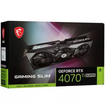 Видеокарта MSI GeForce RTX 4070 Ti SUPER GAMING SLIM [GeForce RTX 4070 Ti SUPER 16G GAMING SLIM]