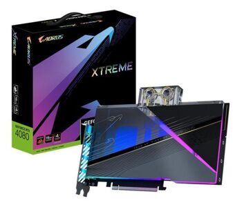 Видеокарта Gigabyte GeForce RTX 4080 AORUS XTREME WATERFORCE WB 16 ГБ GDDRX6 / GV-N4080AORUSX WB-16GD