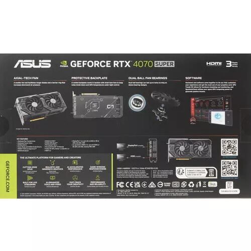 ВидеокартаASUSGeForceRTX4070SUPERDualOCEdition[DUAL-RTX4070S-O12G]_4_5447945