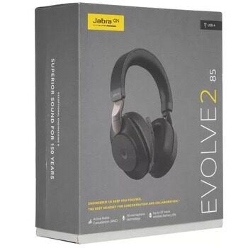 Беспроводные/проводные наушники Jabra Evolve2 85 черный [28599-999-999]