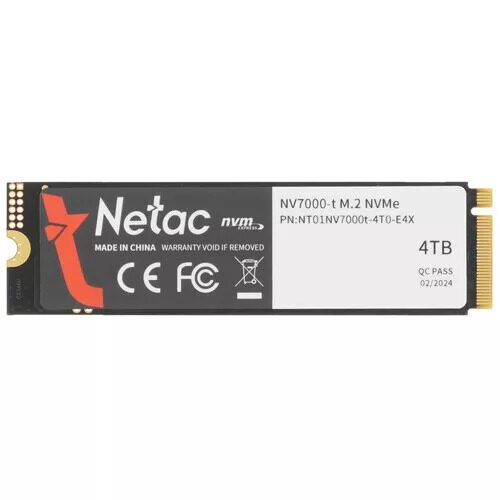 4000 ГБ M.2 NVMe накопитель Netac NV7000-t  [NT01NV7000t-4T0-E4X]