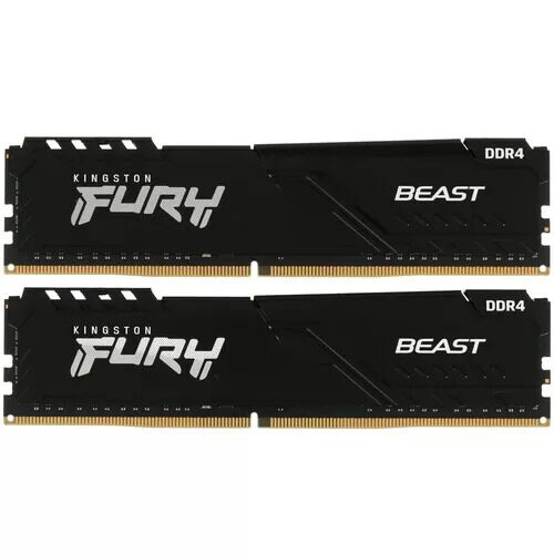 Оперативная память Kingston FURY Beast Black [KF432C16BBK2/32] 32 ГБ