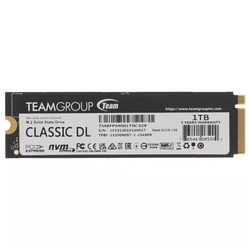 1000 ГБ M.2 NVMe накопитель TEAMGROUP T-CREATE CLASSIC DL  [TM8FPM001T0C329]