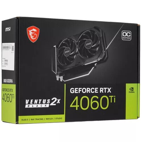 ВидеокартаMSIGeForceRTX4060TiVENTUS3XE1[GeForceRTX4060Ti8GVENTUS3XE1]_8_5472369