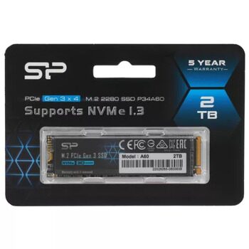 2000 ГБ M.2 NVMe накопитель Silicon Power P34A60  [SP002TBP34A60M28]