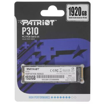 1920 ГБ M.2 NVMe накопитель Patriot P310  [P310P192TM28]