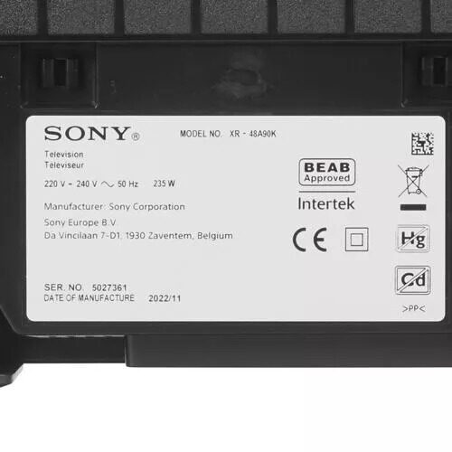 48(121см)OLED-телевизорSonyXR-48A90KAEPчерный_5_5415142