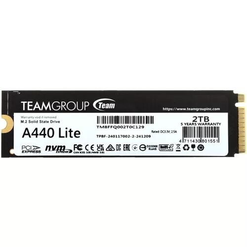 2000 ГБ M.2 NVMe накопитель TEAMGROUP T-FORCE CARDEA A440 Lite  [TM8FFQ002T0C129]